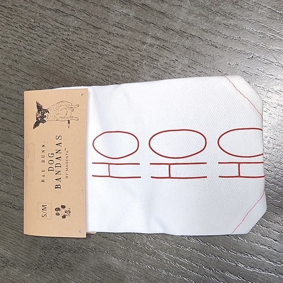 ⭐️2 FOR $15 ⭐️RAE DUNN HO HO HO DOG BANDANA - Picture 2 of 3